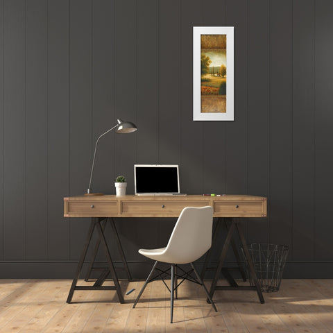 Away In June White Modern Wood Framed Art Print by Marcon, Michael