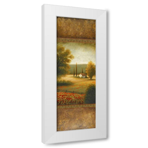 Away In June White Modern Wood Framed Art Print by Marcon, Michael