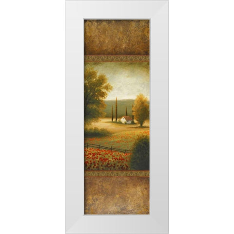 Away In June White Modern Wood Framed Art Print by Marcon, Michael