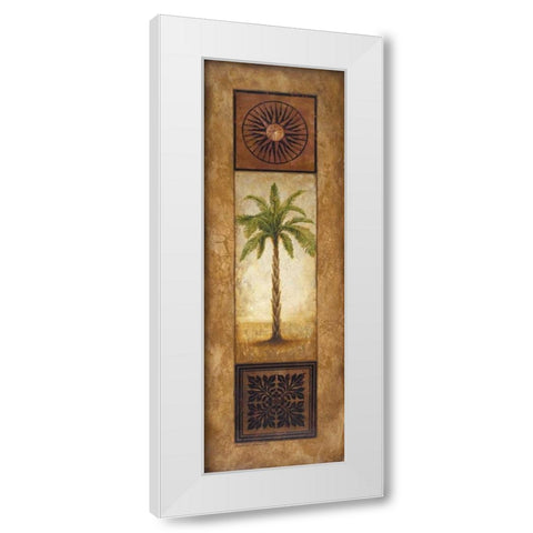 Sago Palm White Modern Wood Framed Art Print by Marcon, Michael