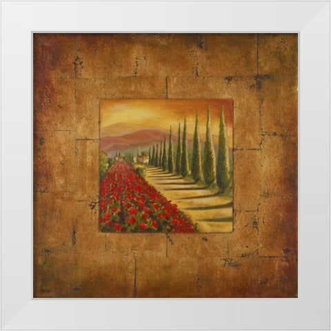 Bella Toscana I White Modern Wood Framed Art Print by Pinto, Patricia