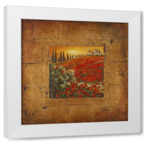 Bella Toscana II White Modern Wood Framed Art Print by Pinto, Patricia