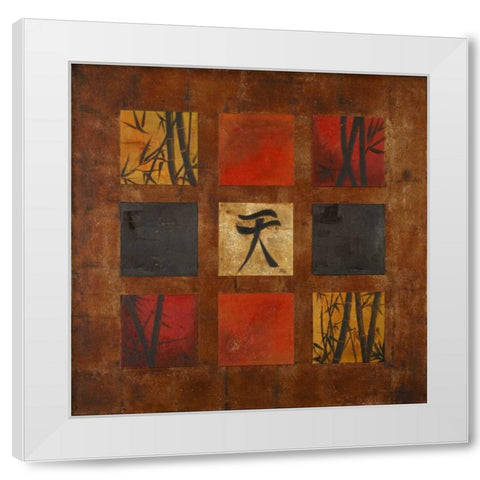 Heaven White Modern Wood Framed Art Print by Pinto, Patricia