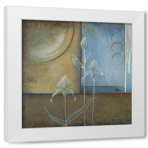 Inspiration in Blue I White Modern Wood Framed Art Print by Pinto, Patricia