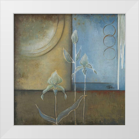 Inspiration in Blue I White Modern Wood Framed Art Print by Pinto, Patricia