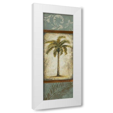 Blue Anguilla White Modern Wood Framed Art Print by Marcon, Michael