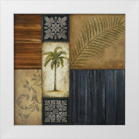 Anguilla White Modern Wood Framed Art Print by Marcon, Michael