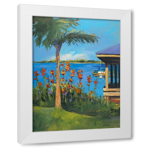 The Lake White Modern Wood Framed Art Print by Slivka, Jane