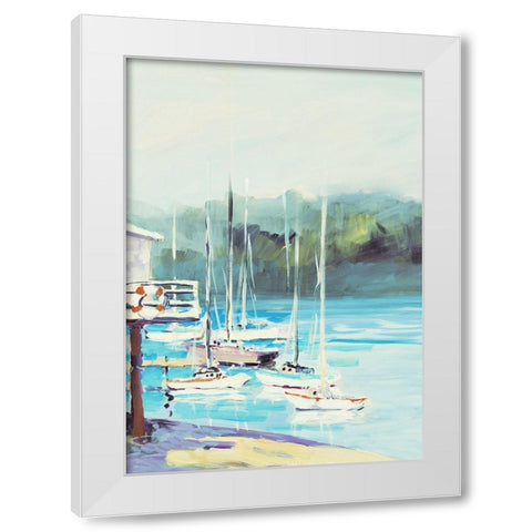 Bait Shack White Modern Wood Framed Art Print by Slivka, Jane