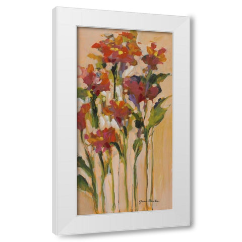 Wild Flowers I White Modern Wood Framed Art Print by Slivka, Jane