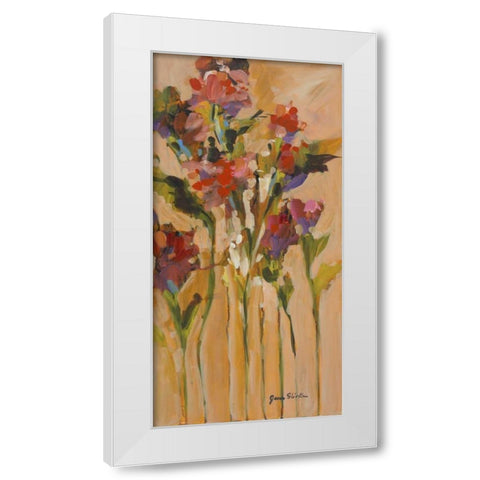 Wild Flowers II White Modern Wood Framed Art Print by Slivka, Jane