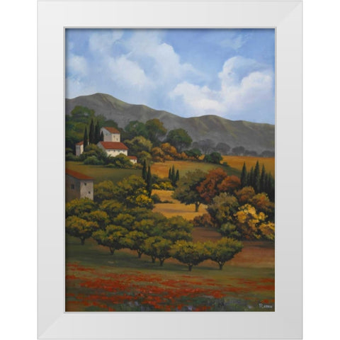 Italian Countryside I White Modern Wood Framed Art Print by Rhyan, Vivien
