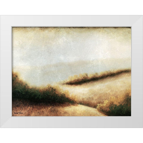Iowa Endless White Modern Wood Framed Art Print by Marcon, Michael