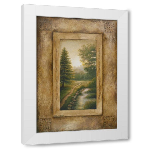 Marshfield Memory White Modern Wood Framed Art Print by Marcon, Michael