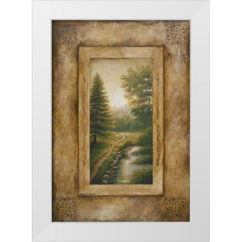 Marshfield Memory White Modern Wood Framed Art Print by Marcon, Michael
