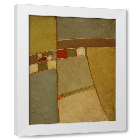 Terra Verde I White Modern Wood Framed Art Print by Loreth, Lanie