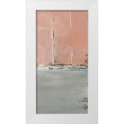 The Blushing Edge Panel II White Modern Wood Framed Art Print by Loreth, Lanie