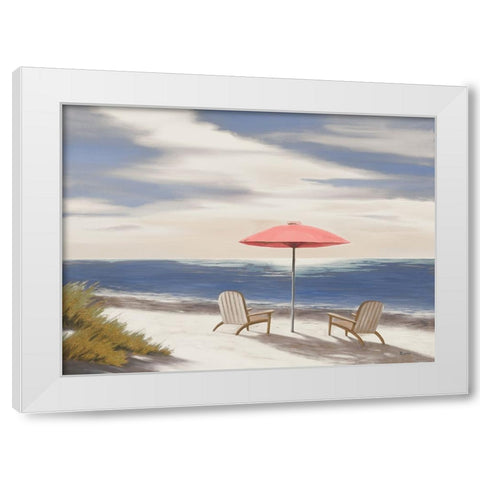 Noon By The Shore II White Modern Wood Framed Art Print by Rhyan, Vivien