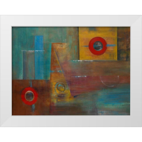 Satori I White Modern Wood Framed Art Print by Vargas, Iris