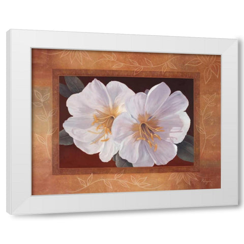 Morning Bloom White Modern Wood Framed Art Print by Rhyan, Vivien