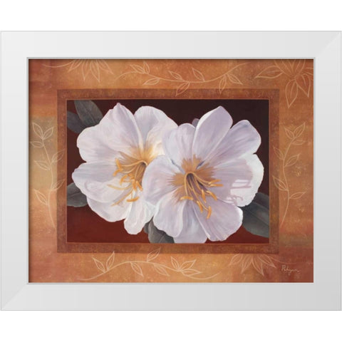 Morning Bloom White Modern Wood Framed Art Print by Rhyan, Vivien