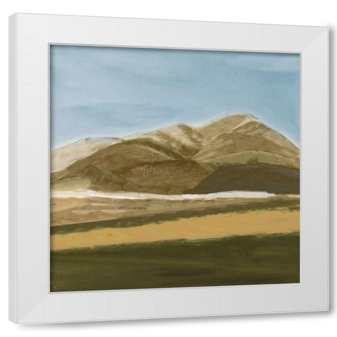 Beauty Landscape Square White Modern Wood Framed Art Print by Pinto, Patricia