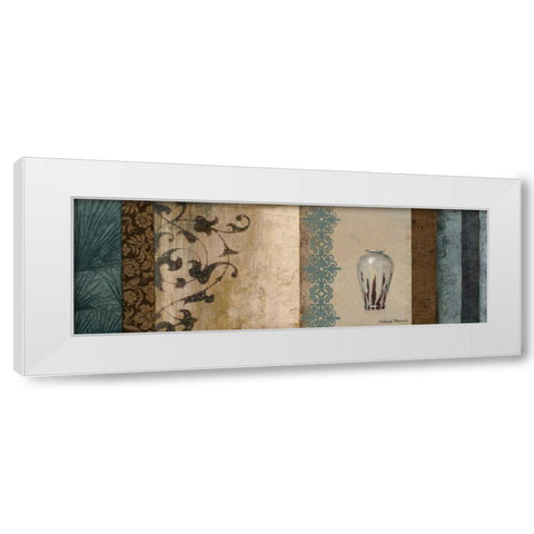 Fantasy Floral I White Modern Wood Framed Art Print by Marcon, Michael