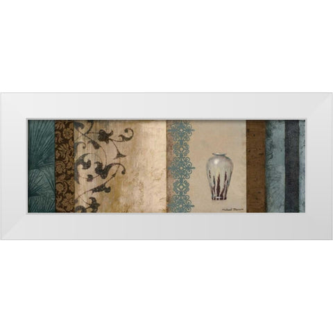 Fantasy Floral I White Modern Wood Framed Art Print by Marcon, Michael