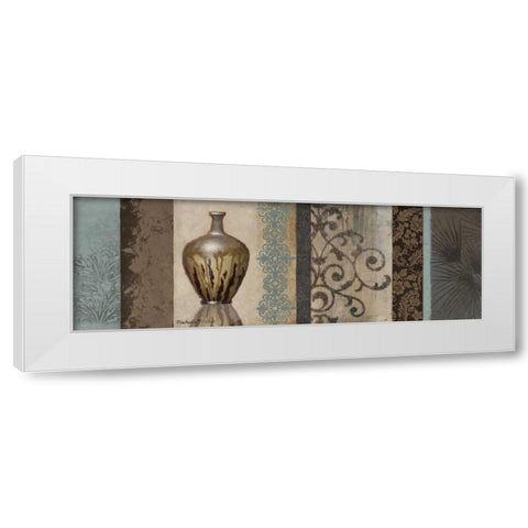 Fantasy Floral II White Modern Wood Framed Art Print by Marcon, Michael