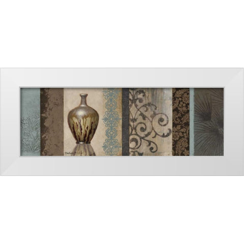 Fantasy Floral II White Modern Wood Framed Art Print by Marcon, Michael