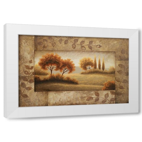 Luminous Vistas I White Modern Wood Framed Art Print by Marcon, Michael