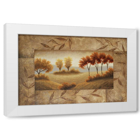 Luminous Vistas II White Modern Wood Framed Art Print by Marcon, Michael