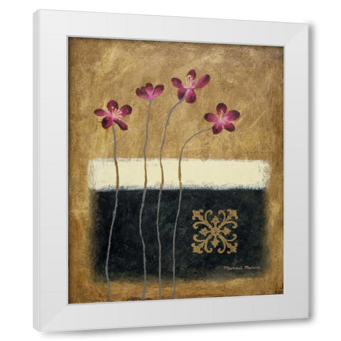 Color Field Blossom II White Modern Wood Framed Art Print by Marcon, Michael