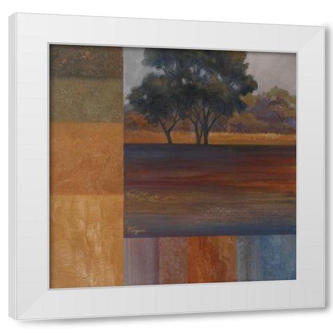 Rhythms of Landscape I White Modern Wood Framed Art Print by Rhyan, Vivien