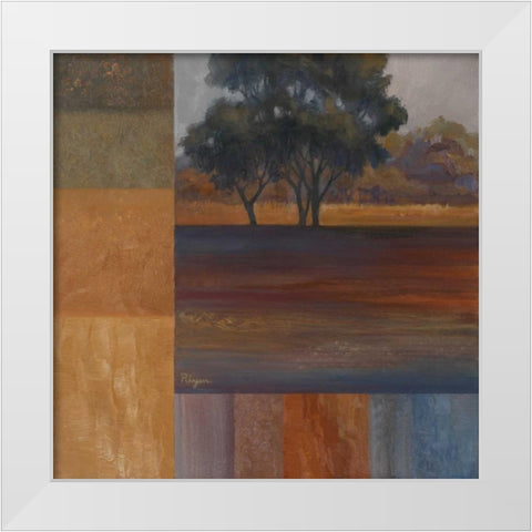 Rhythms of Landscape I White Modern Wood Framed Art Print by Rhyan, Vivien