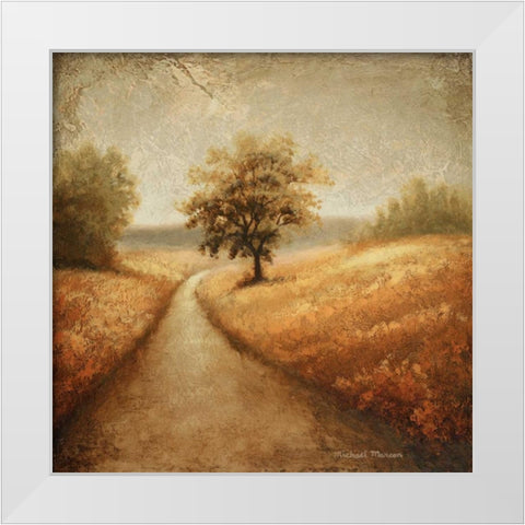 Cinnamon Road I White Modern Wood Framed Art Print by Marcon, Michael