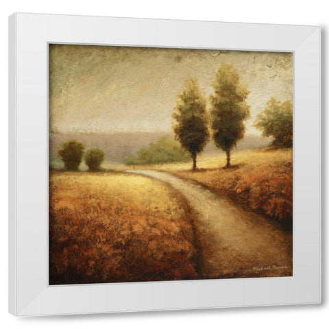 Cinnamon Road II White Modern Wood Framed Art Print by Marcon, Michael