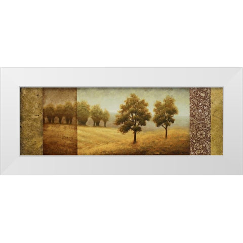 Golden Valley I White Modern Wood Framed Art Print by Marcon, Michael