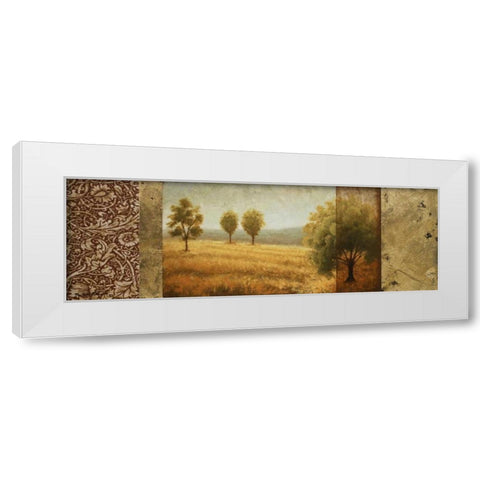 Golden Valley II White Modern Wood Framed Art Print by Marcon, Michael