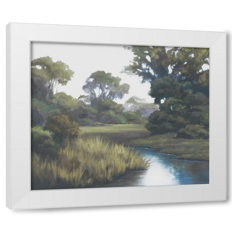 Shades Of Afternoon White Modern Wood Framed Art Print by Rhyan, Vivien