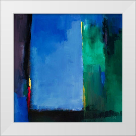 Into Blue II White Modern Wood Framed Art Print by Loreth, Lanie