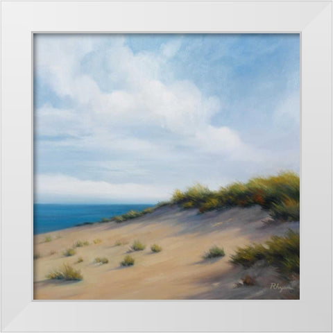 Shoreline Marshes I White Modern Wood Framed Art Print by Rhyan, Vivien