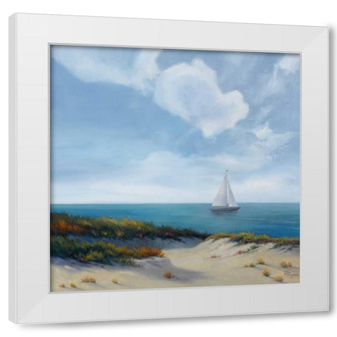 Shoreline Marshes II White Modern Wood Framed Art Print by Rhyan, Vivien