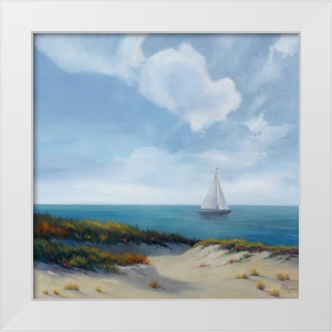 Shoreline Marshes II White Modern Wood Framed Art Print by Rhyan, Vivien