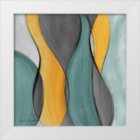 Coalescence in Gray I White Modern Wood Framed Art Print by Loreth, Lanie