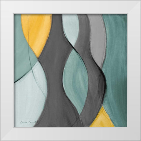Coalescence in Gray II White Modern Wood Framed Art Print by Loreth, Lanie