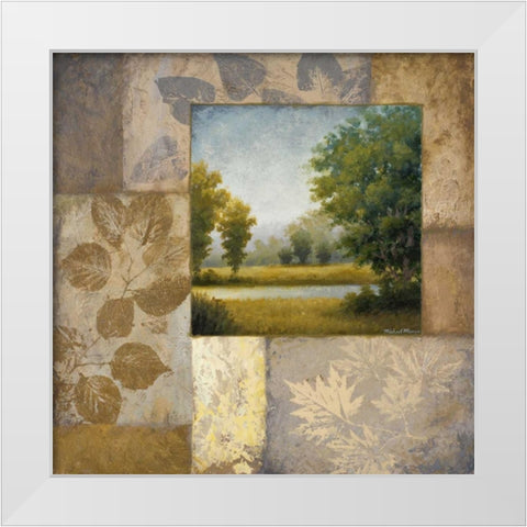The End of August White Modern Wood Framed Art Print by Marcon, Michael
