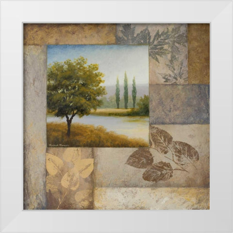 The Edge of August White Modern Wood Framed Art Print by Marcon, Michael