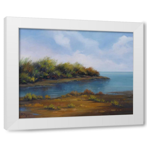 Still Waters White Modern Wood Framed Art Print by Rhyan, Vivien