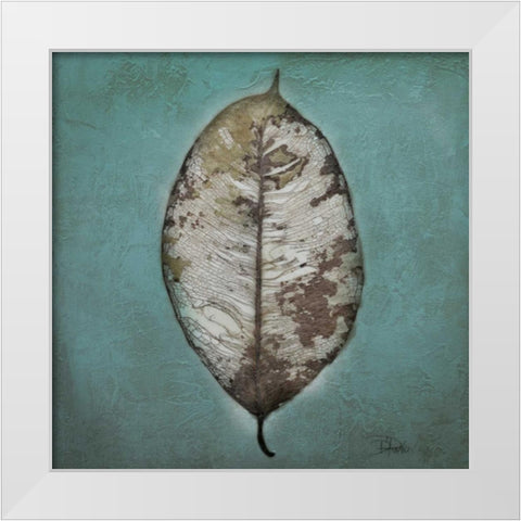 Beauty in Blue II White Modern Wood Framed Art Print by Pinto, Patricia